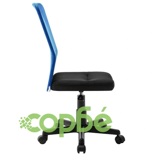 Офис стол, черно и синьо, 44x52x100 см, мрежест плат ➤ топ цена ➤ sorbe.bg