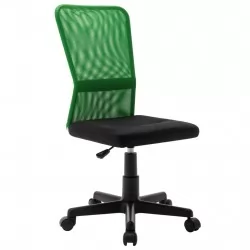 Офис стол, черно-зелен, 44x52x100 см, мрежест плат