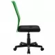 Офис стол, черно-зелен, 44x52x100 см, мрежест плат