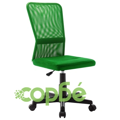 Офис стол, зелен, 44x52x100 см, мрежест плат ➤ топ цена ➤ sorbe.bg