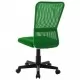 Офис стол, зелен, 44x52x100 см, мрежест плат