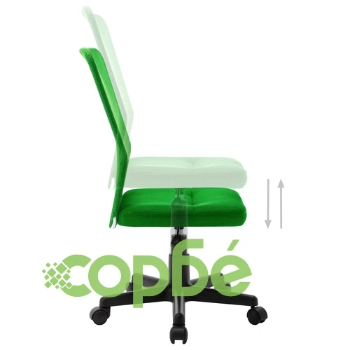 Офис стол, зелен, 44x52x100 см, мрежест плат ➤ топ цена ➤ sorbe.bg