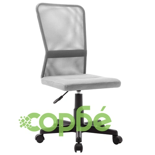 Офис стол, сив, 44x52x100 см, мрежест плат ➤ топ цена ➤ sorbe.bg