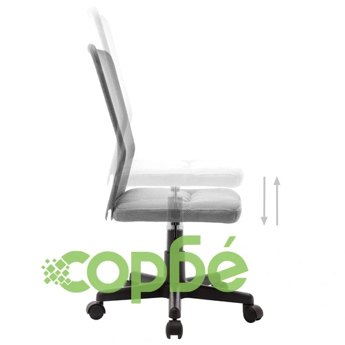 Офис стол, сив, 44x52x100 см, мрежест плат ➤ топ цена ➤ sorbe.bg