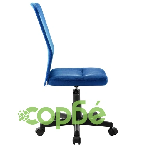 Офис стол, син, 44x52x100 см, мрежест плат ➤ топ цена ➤ sorbe.bg