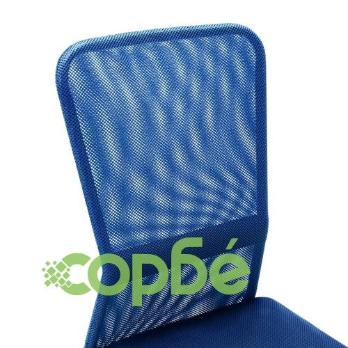 Офис стол, син, 44x52x100 см, мрежест плат ➤ топ цена ➤ sorbe.bg