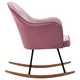 Люлеещ стол, розов, кадифе