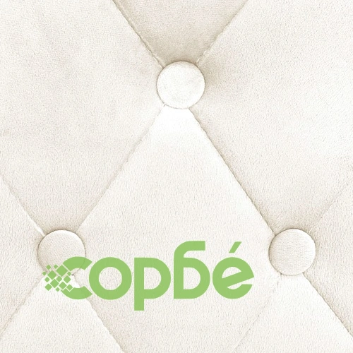 Бар табуретки, 2 бр, кремави, кадифе ➤ топ цена ➤ sorbe.bg