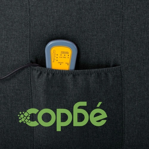 Масажен стол, тъмносив, текстил ➤ топ цена ➤ sorbe.bg