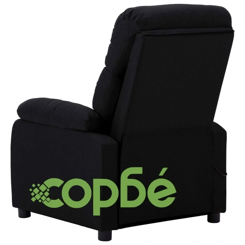 Масажен стол, черен, текстил ➤ топ цена ➤ sorbe.bg