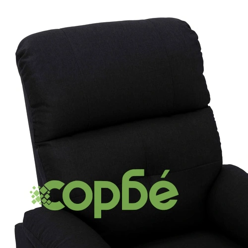 Масажен стол, черен, текстил ➤ топ цена ➤ sorbe.bg