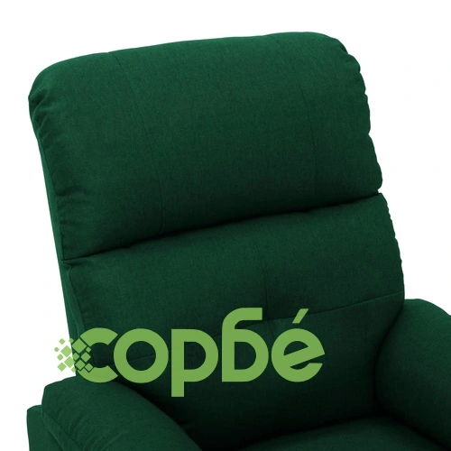 Масажен стол, тъмнозелен, текстил ➤ топ цена ➤ sorbe.bg