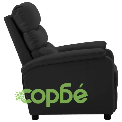 Реклайнер, черен, изкуствена кожа ➤ топ цена ➤ sorbe.bg