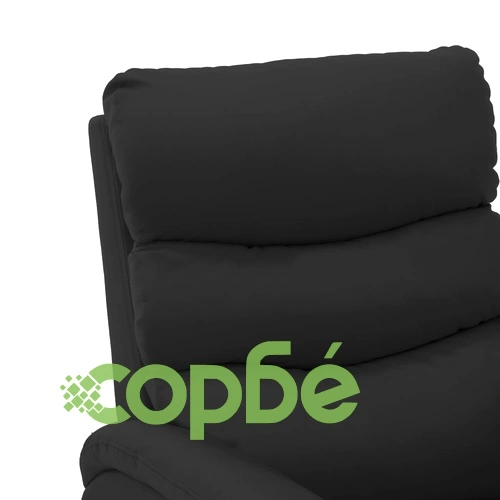 Реклайнер, черен, изкуствена кожа ➤ топ цена ➤ sorbe.bg