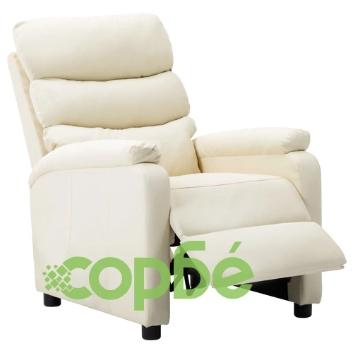 Реклайнер, кремав, изкуствена кожа ➤ топ цена ➤ sorbe.bg
