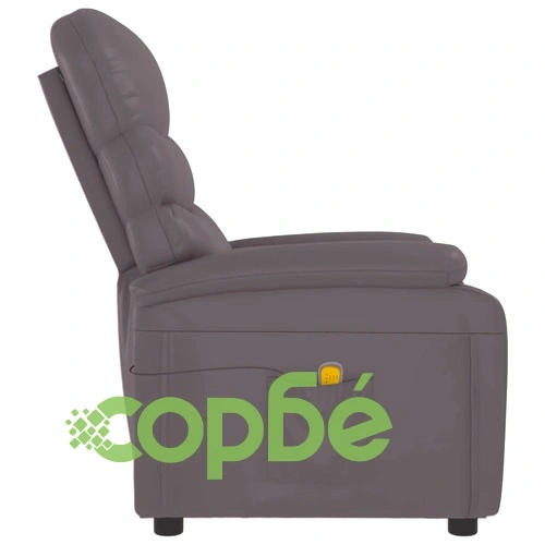 Масажен стол, сив, изкуствена кожа ➤ топ цена ➤ sorbe.bg