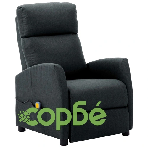 Масажен стол, тъмносив, текстил ➤ топ цена ➤ sorbe.bg