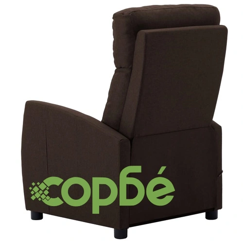 Масажен стол, тъмнокафяв, текстил ➤ топ цена ➤ sorbe.bg