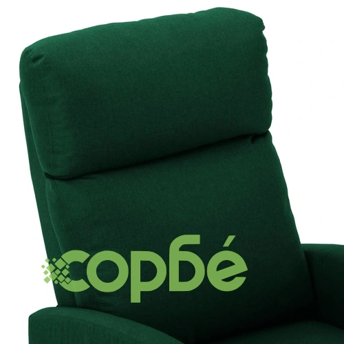 Масажен стол, тъмнозелен, текстил ➤ топ цена ➤ sorbe.bg