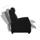 Реклайнер, черен, изкуствена кожа