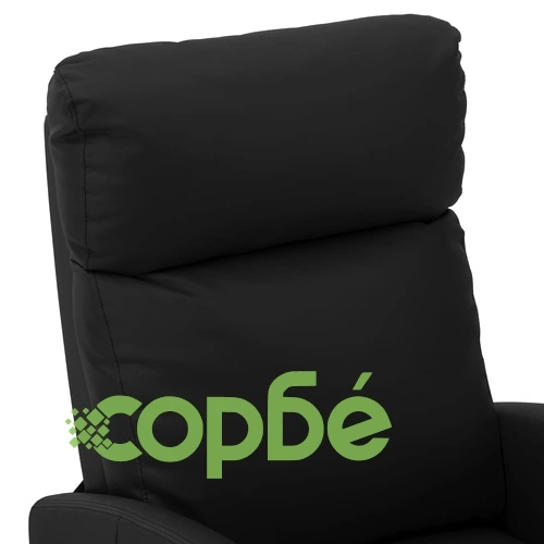 Реклайнер, черен, изкуствена кожа ➤ топ цена ➤ sorbe.bg