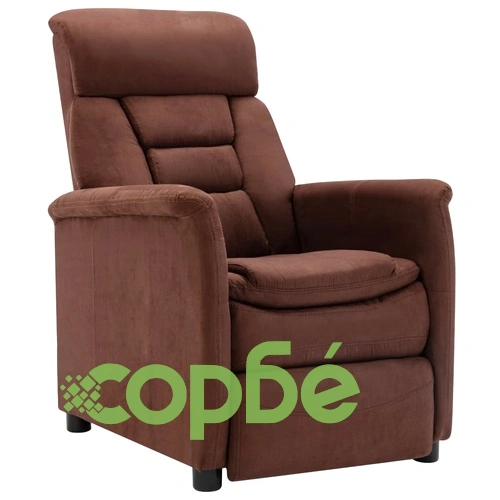 Наклоняем стол, кафяв, изкуствен велур ➤ топ цена ➤ sorbe.bg