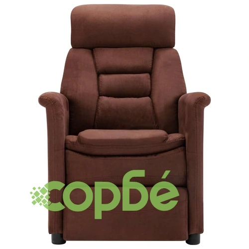 Наклоняем стол, кафяв, изкуствен велур ➤ топ цена ➤ sorbe.bg