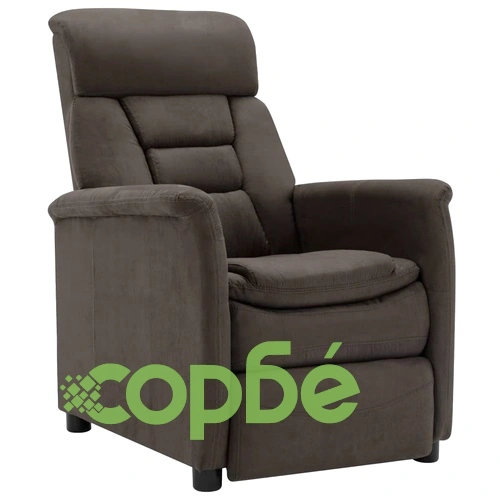 Наклоняем стол, таупе, изкуствен велур ➤ топ цена ➤ sorbe.bg