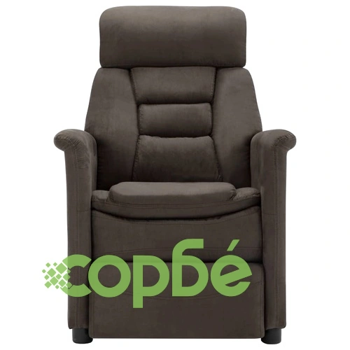 Наклоняем стол, таупе, изкуствен велур ➤ топ цена ➤ sorbe.bg