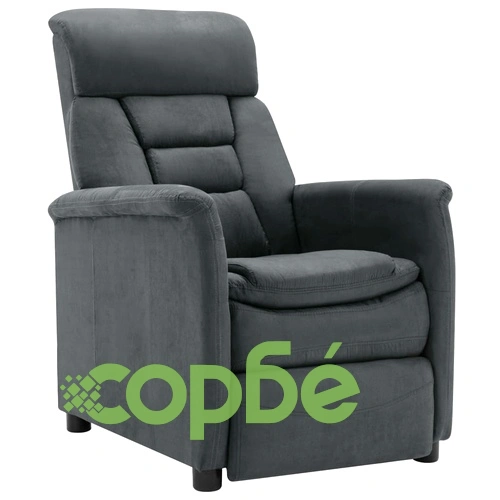 Наклоняем стол, светлосив, изкуствен велур ➤ топ цена ➤ sorbe.bg