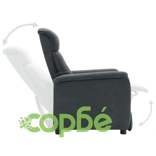 Наклоняем стол, светлосив, изкуствен велур ➤ топ цена ➤ sorbe.bg