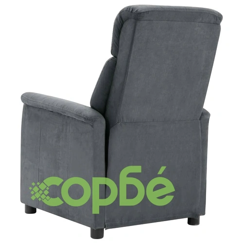 Наклоняем стол, светлосив, изкуствен велур ➤ топ цена ➤ sorbe.bg