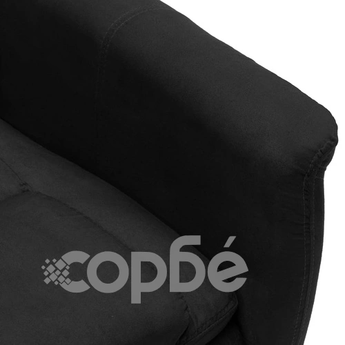 Наклоняем стол, черен, изкуствен велур ➤ топ цена ➤ sorbe.bg