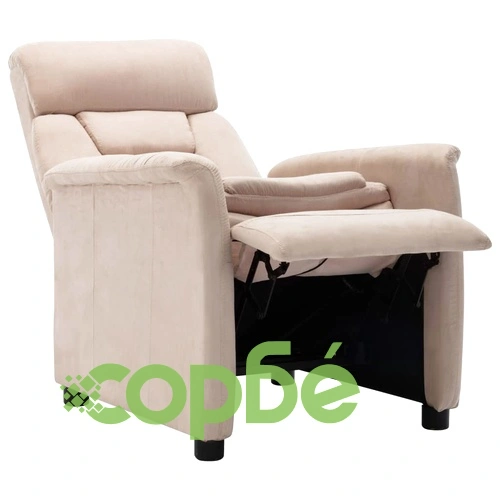 Наклоняем стол, кремав, изкуствен велур ➤ топ цена ➤ sorbe.bg