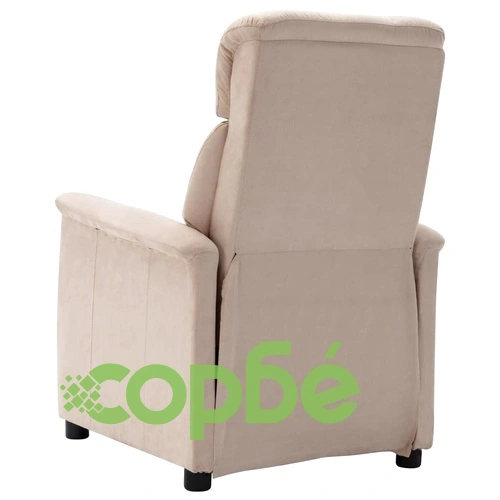 Наклоняем стол, кремав, изкуствен велур ➤ топ цена ➤ sorbe.bg