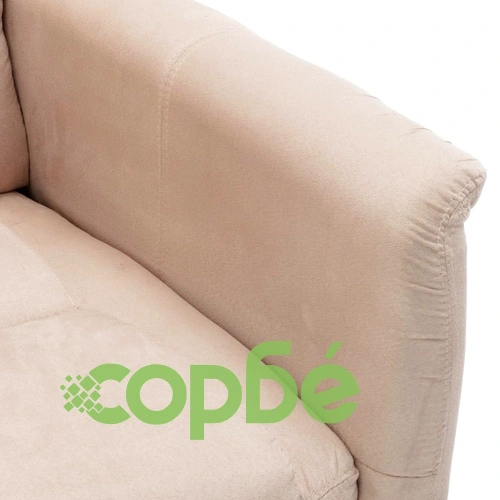 Наклоняем стол, кремав, изкуствен велур ➤ топ цена ➤ sorbe.bg