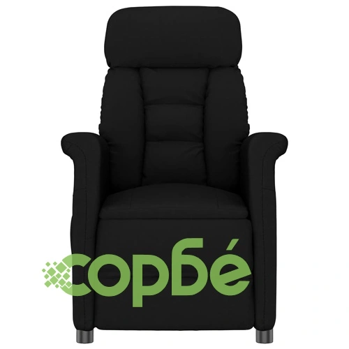 Масажен стол, черен, изкуствен велур ➤ топ цена ➤ sorbe.bg