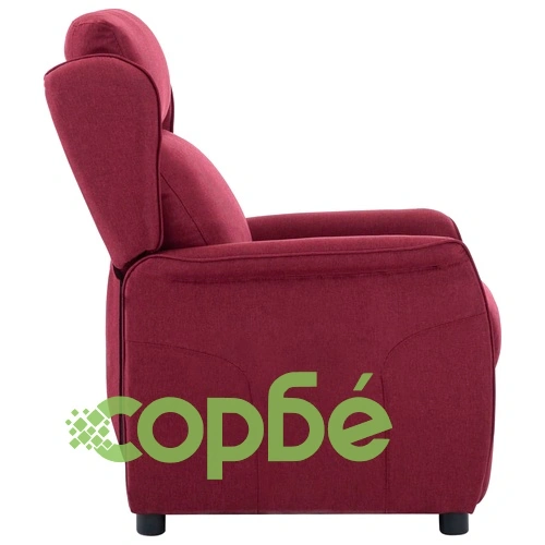 Стол реклайнер, виненочервен, текстил ➤ топ цена ➤ sorbe.bg
