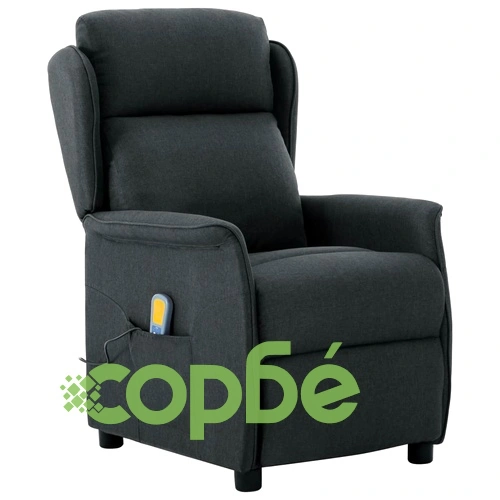 Масажен стол, тъмносив, текстил ➤ топ цена ➤ sorbe.bg