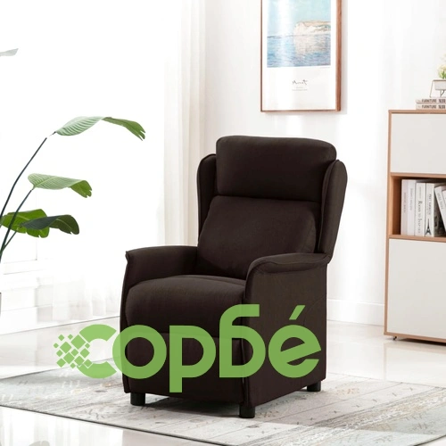 Масажен стол, тъмнокафяв, текстил ➤ топ цена ➤ sorbe.bg