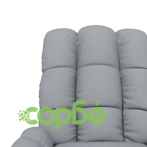 Реклайнер стол, светлосив, текстил ➤ топ цена ➤ sorbe.bg