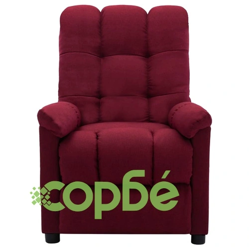 Стол реклайнер, виненочервен, текстил ➤ топ цена ➤ sorbe.bg