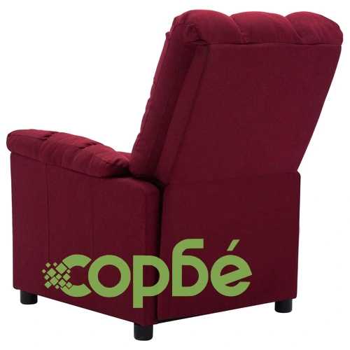 Стол реклайнер, виненочервен, текстил ➤ топ цена ➤ sorbe.bg