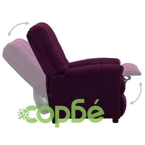 Реклайнер, лилав, текстил ➤ топ цена ➤ sorbe.bg