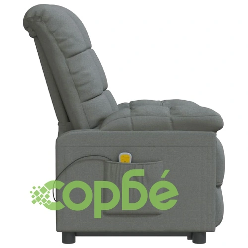 Масажен стол, тъмносив, текстил ➤ топ цена ➤ sorbe.bg