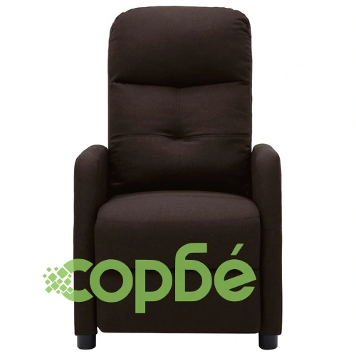 Масажен стол, тъмнокафяв, текстил ➤ топ цена ➤ sorbe.bg