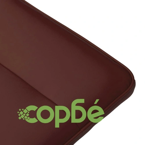 Реклайнер с табуретка, кафяв, изкуствена кожа ➤ топ цена ➤ sorbe.bg