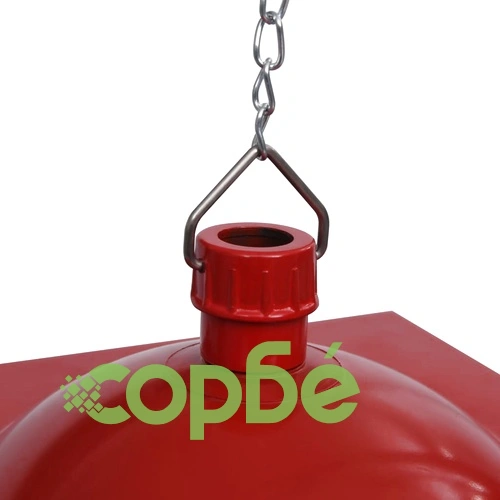 Коледна висяща LED лампа с Дядо Коледа, червена, 27x27x45 см ➤ топ цена ➤ sorbe.bg