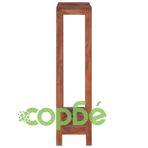 Стойки за растения, 2 бр, 25x25x100 см, тиково дърво масив ➤ топ цена ➤ sorbe.bg