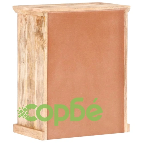 Бюфет със стоманени врати, 60x35x75 см, мангово дърво масив ➤ топ цена ➤ sorbe.bg